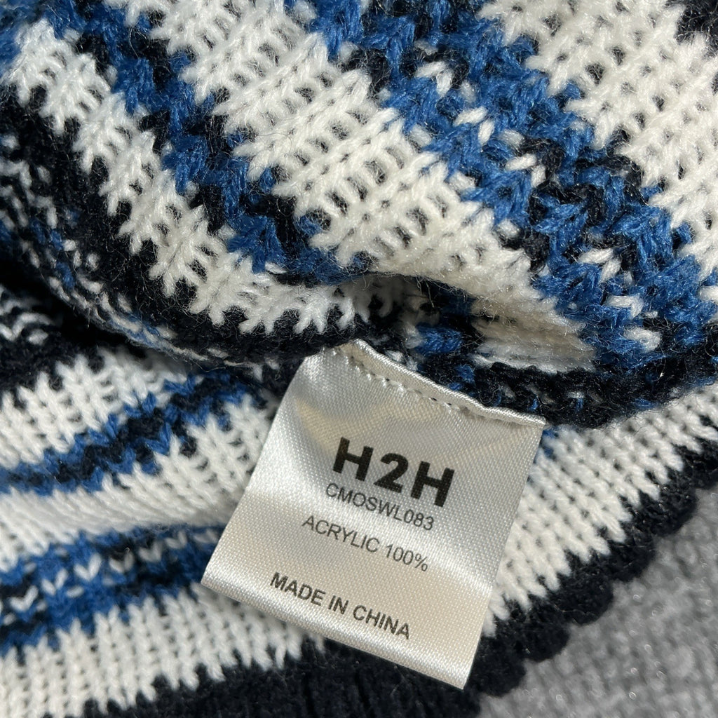 Levi’s  Pullover Long Sleeve Crew Neck Sweater Blue Geometric Size Small NWT