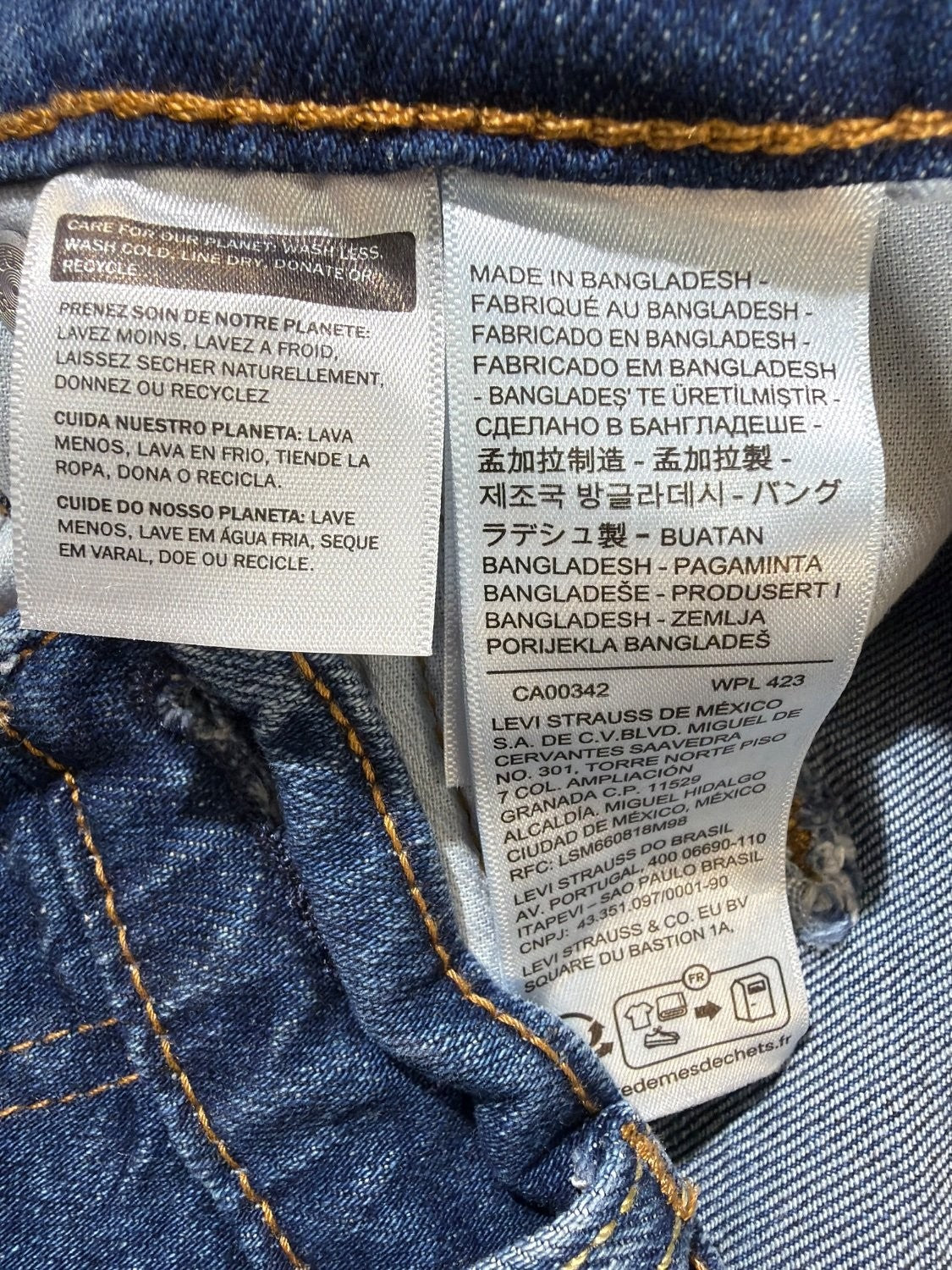 Levi's 511 Slim Fit Men's Jeans Blue Denim Medium Wash 5-Pocket W30 L30 EU 30