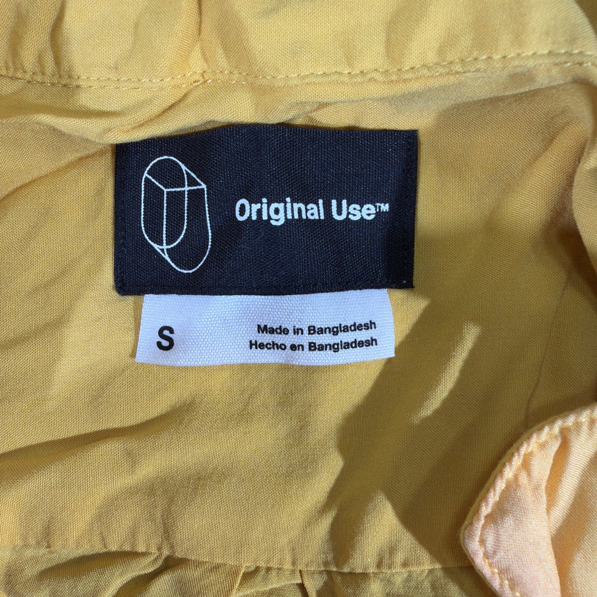 Original Use Shirt Men Large Pink Yellow Ombre Palm Tree Hawaiian (SALE) !