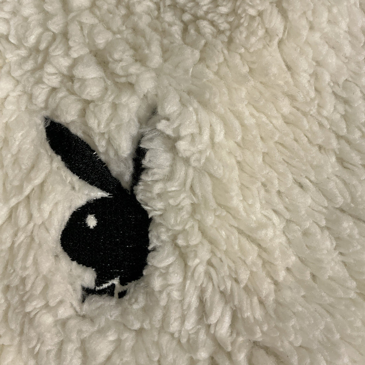 Women's Playboy by PacSun Oversized White/Ivory Sherpa Fleece Jacket Size XS/X