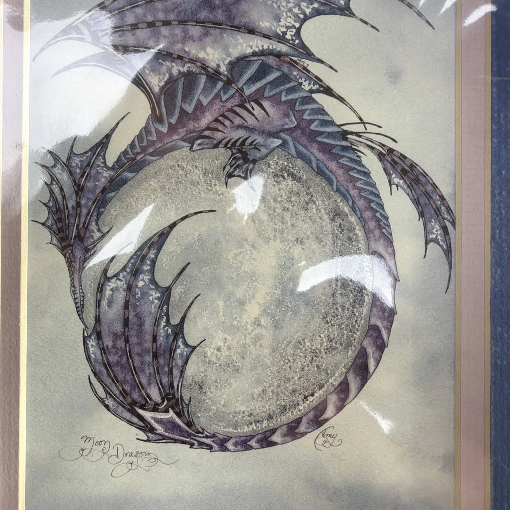 Moon Dragon Art Print By Amy Brown Collectible Painting Tricky Dragon