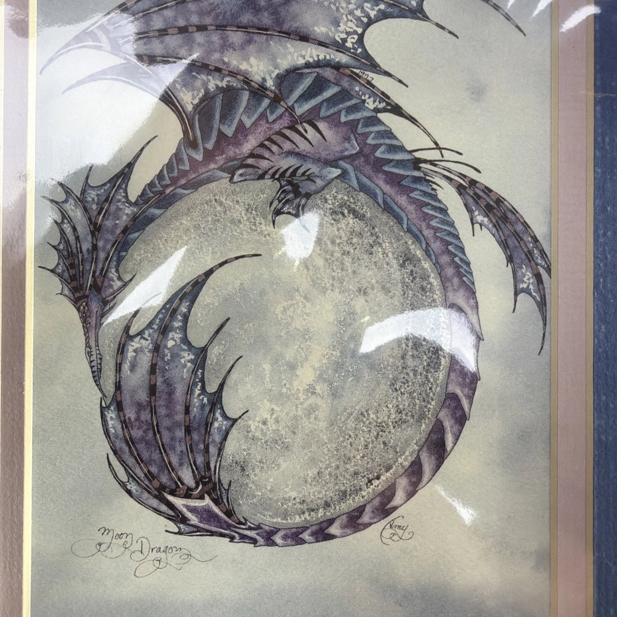 Moon Dragon Art Print By Amy Brown Collectible Painting Tricky Dragon