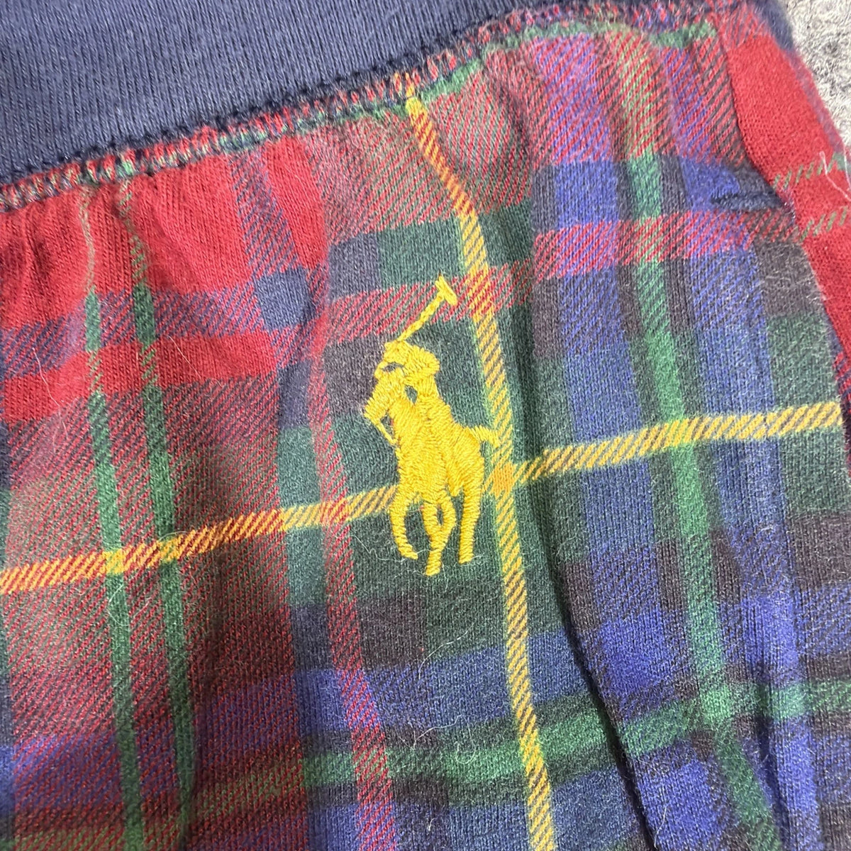 Polo Ralph Lauren Sleepwear Pants Mens Large Red Plaid Casual Lightweight Cotton