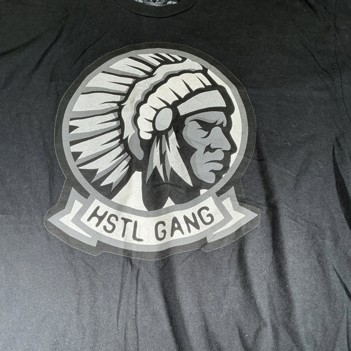 Hustle Gang Macro Classics Logo T-shirt is a black cotton tee 2 XL Size
