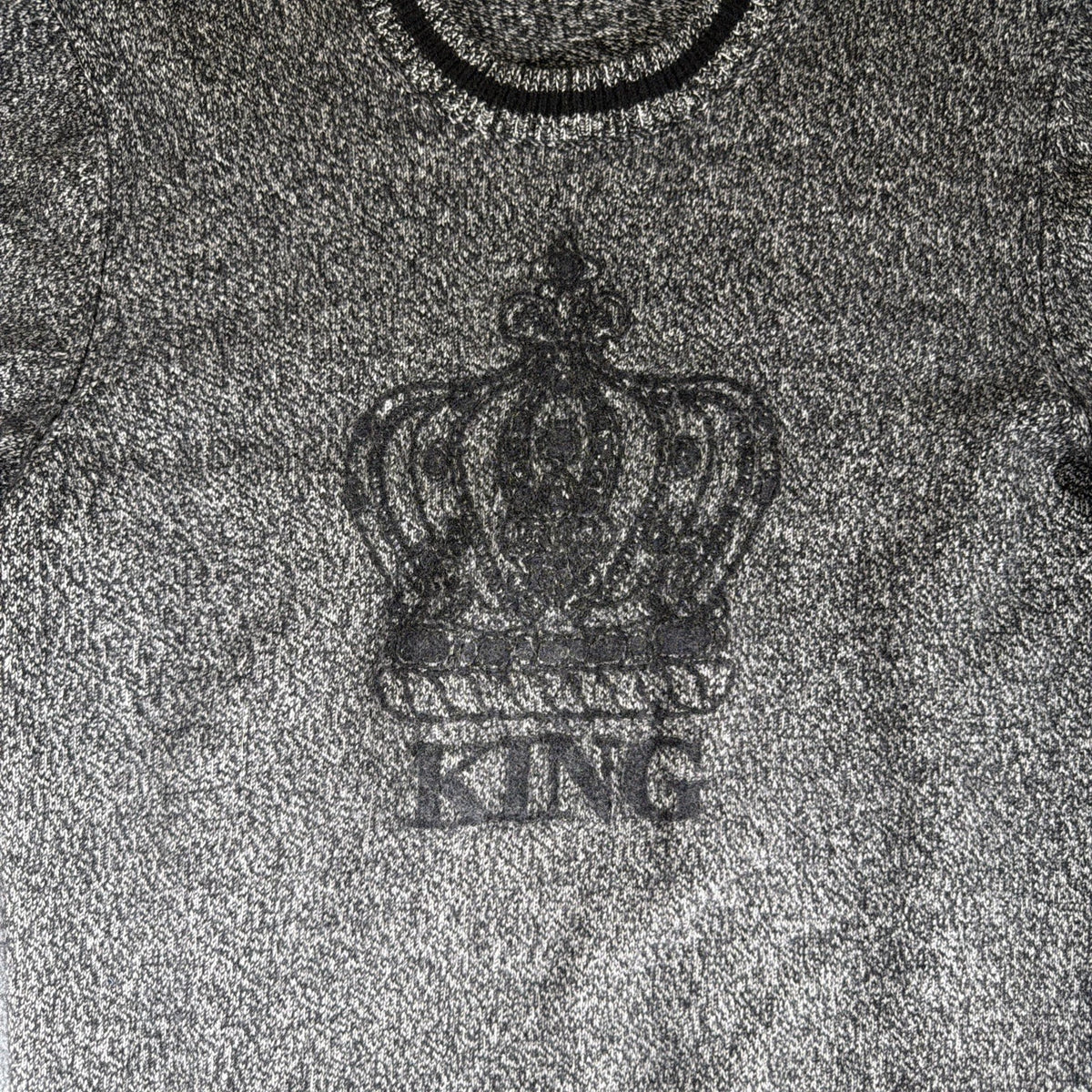 Dolce & Gabbana Boy's Crown King Cashmere Sweater Gray | Sz 50