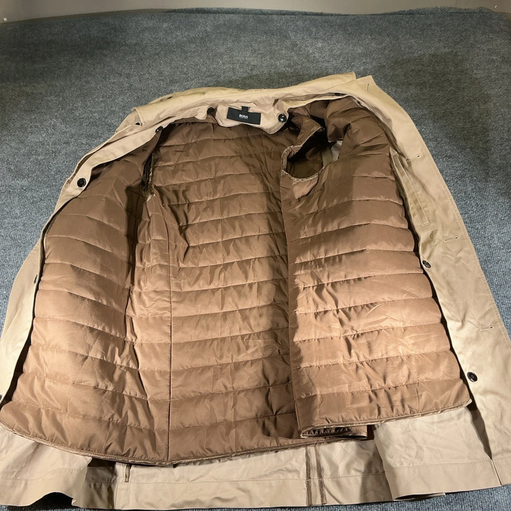 Tan Hugo Boss Trench Coat