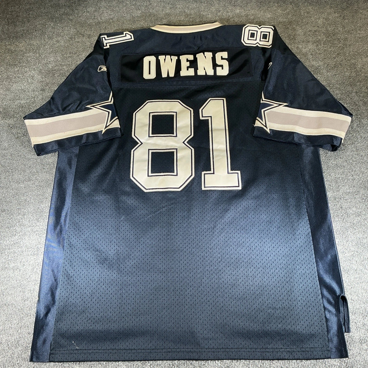 TERRELL OWENS Reebok DALLAS COWBOYS #81  AUTHENTIC Sewn Stitched PRO CUT Size 54