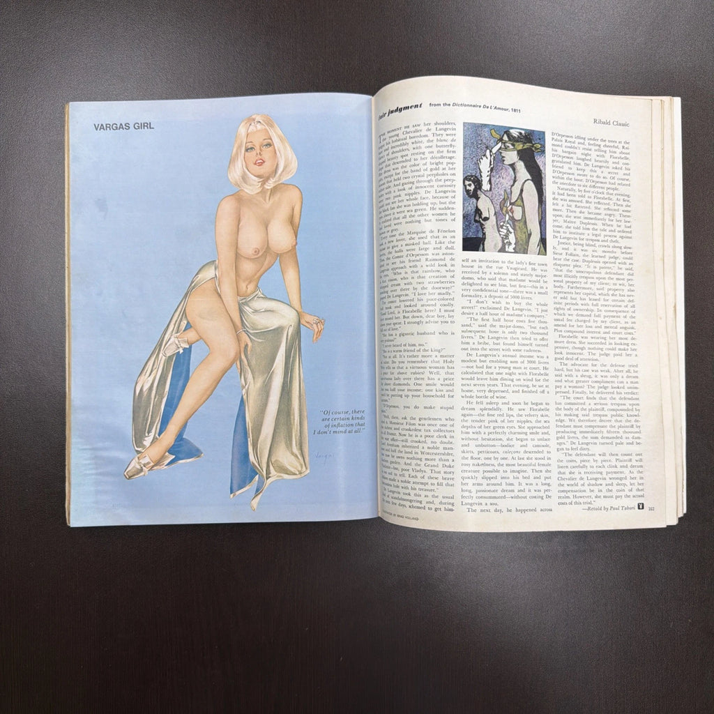VINTAGE PLAYBOY MAGAZINE APRIL 1971, CHRIS CRANSTON CENTER, HOMOSEXUALS, VERY G