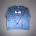 Levi's Sweatshirt Men's XL Long Sleeve Spell Out Logo Crew Neck Blue