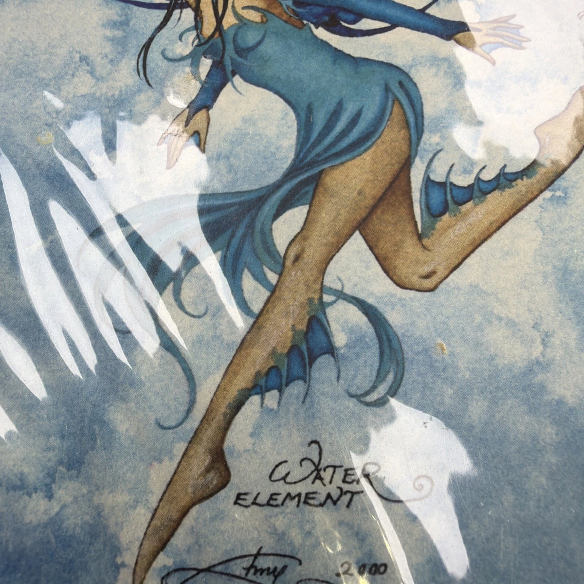 Amy Brown - Water Element - Matted - SIGNED - RARE Collectible Art