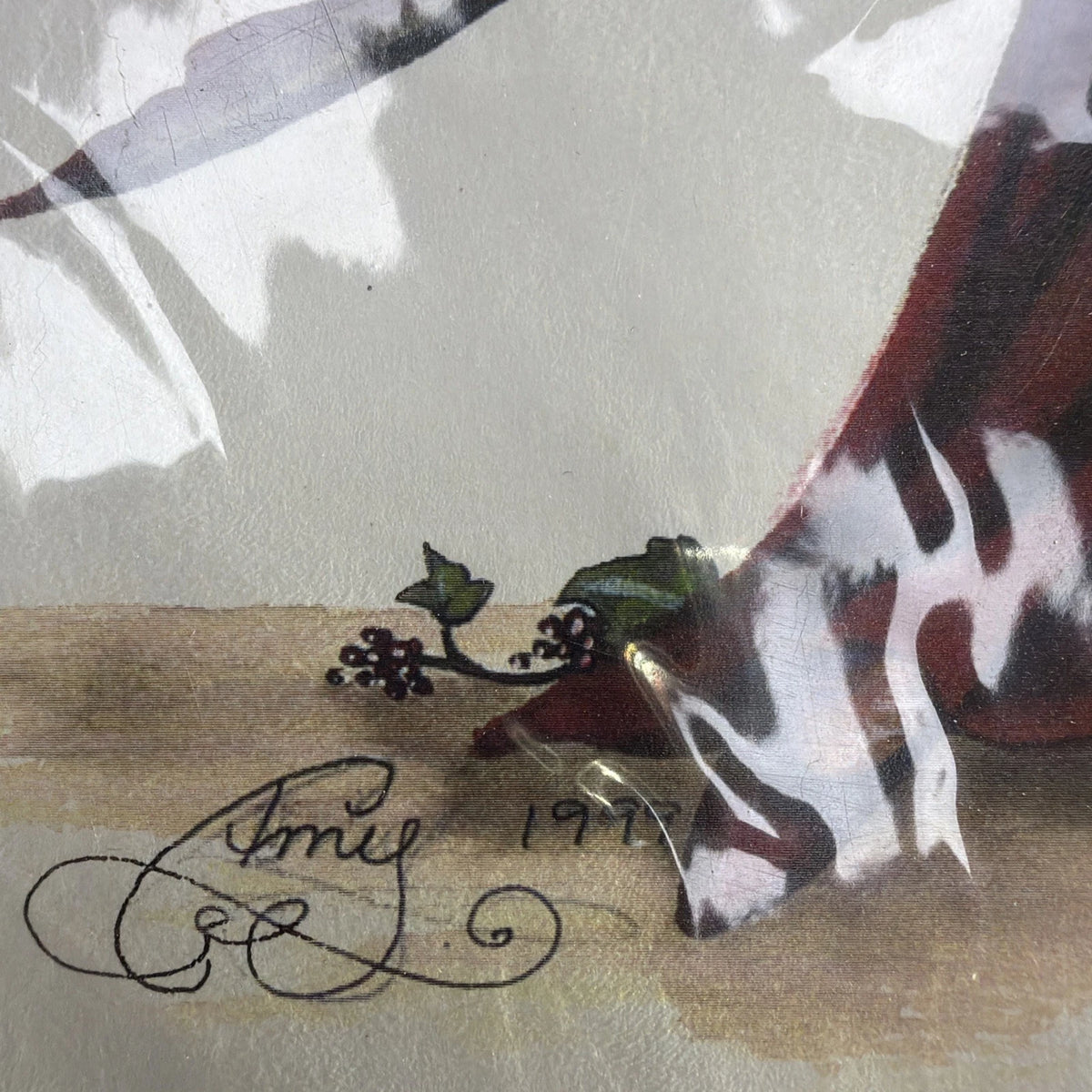 Sharing Berries Print by Fantasy Artist Amy Brown   8.5 x 11