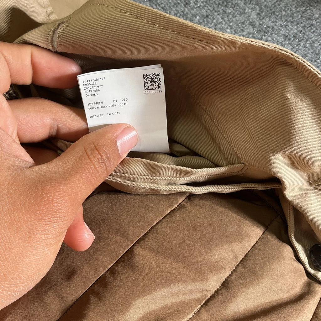 Tan Hugo Boss Trench Coat