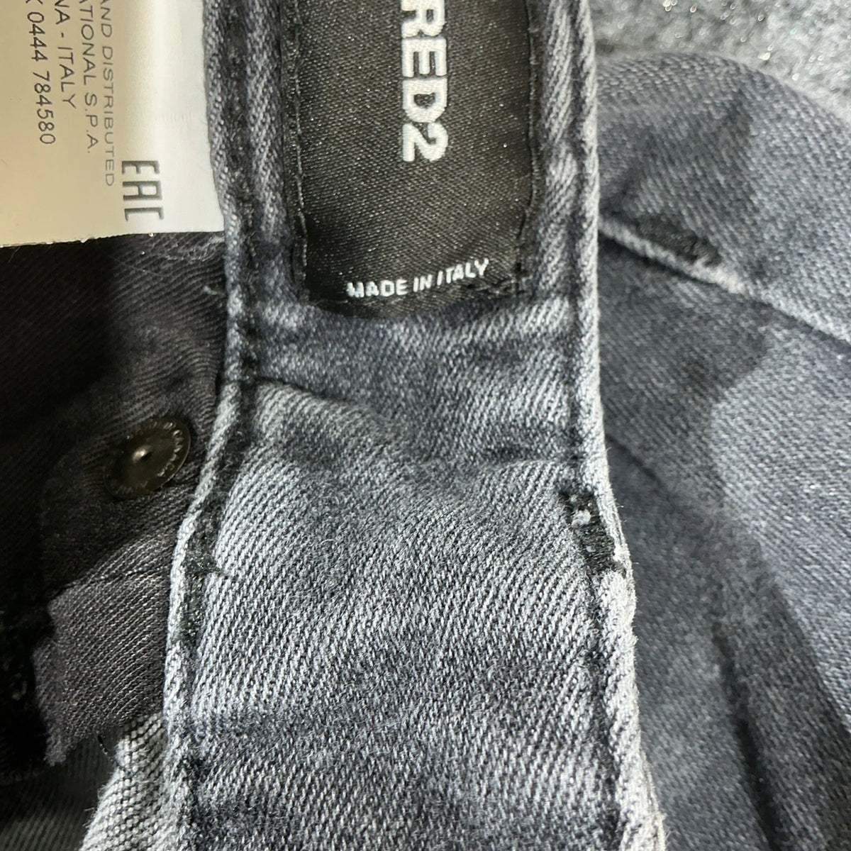 Dsquared2 men's grey distressed denim jeans Size 44