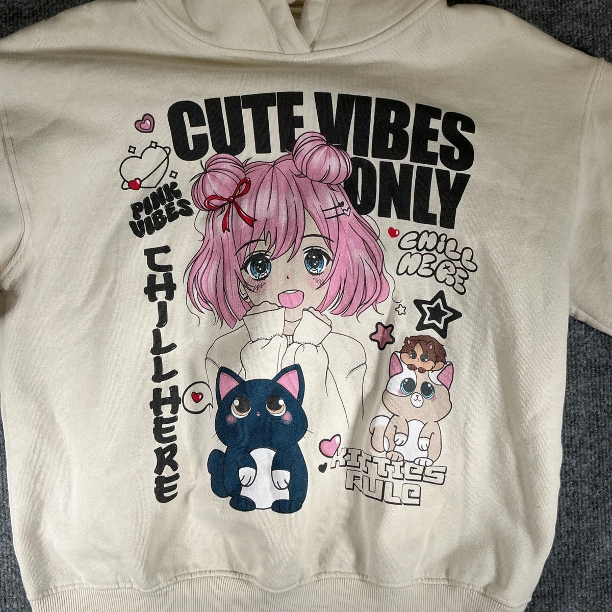 ZARA KIDS Hoodie MANGA ANIME Oversized Hoodie Sweatshirt Size 9/10