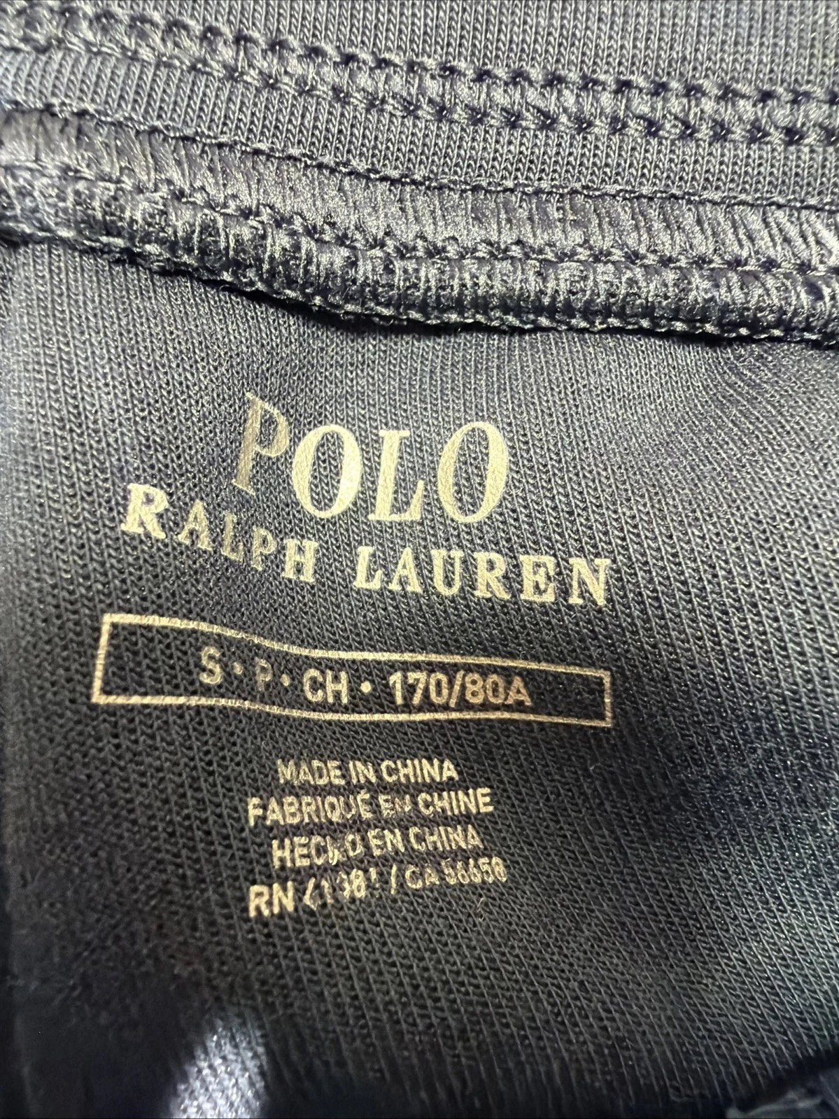 Polo Ralph Lauren Men's Navy Colorblock Side Logo Double Knit Logo Jogger Pants