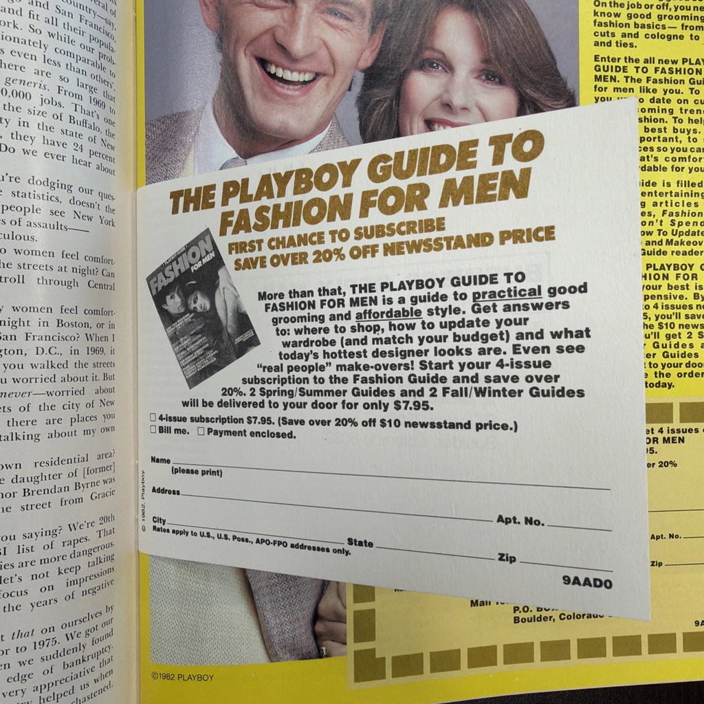 Playboy Magazine April 1982 Mariel Hemingway Ed Koch Robert Towne LeRoy Neiman