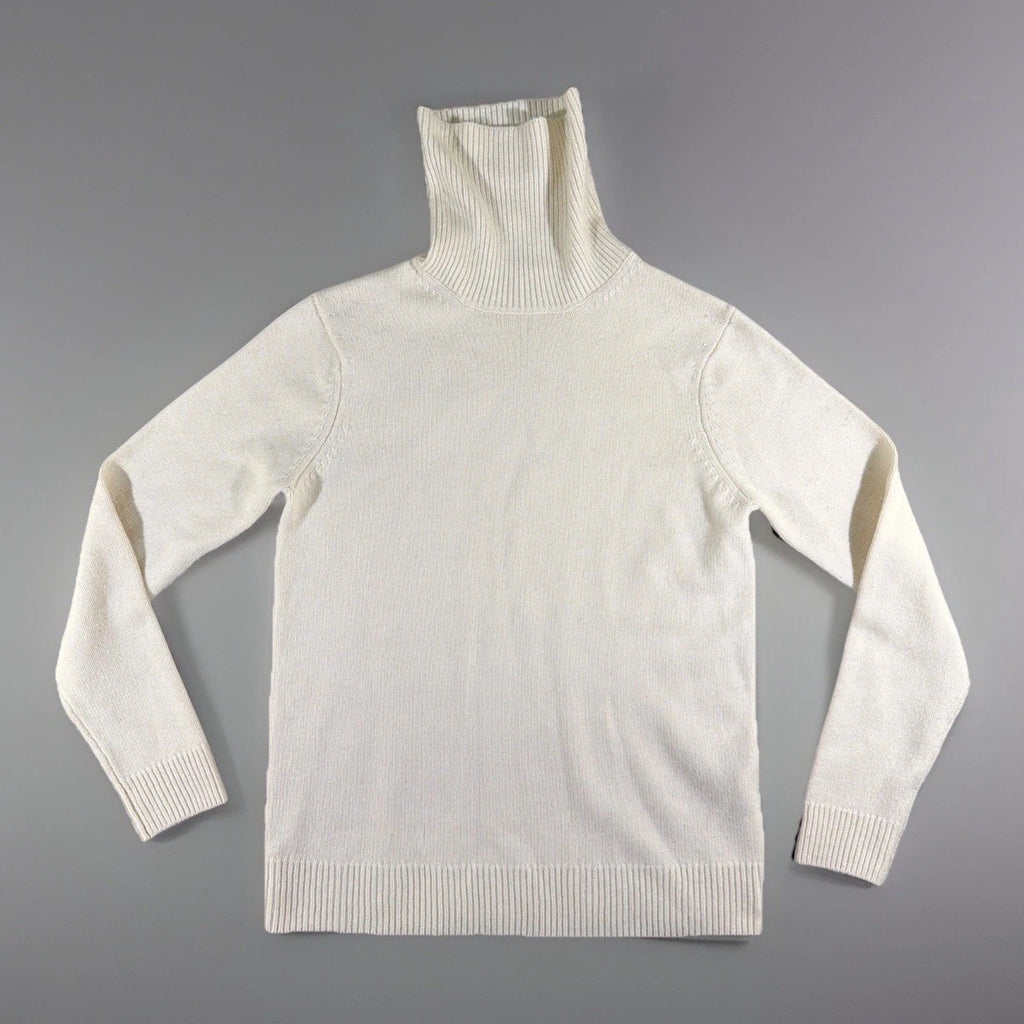 Sandro Paris cream turtleneck sweater, frequently