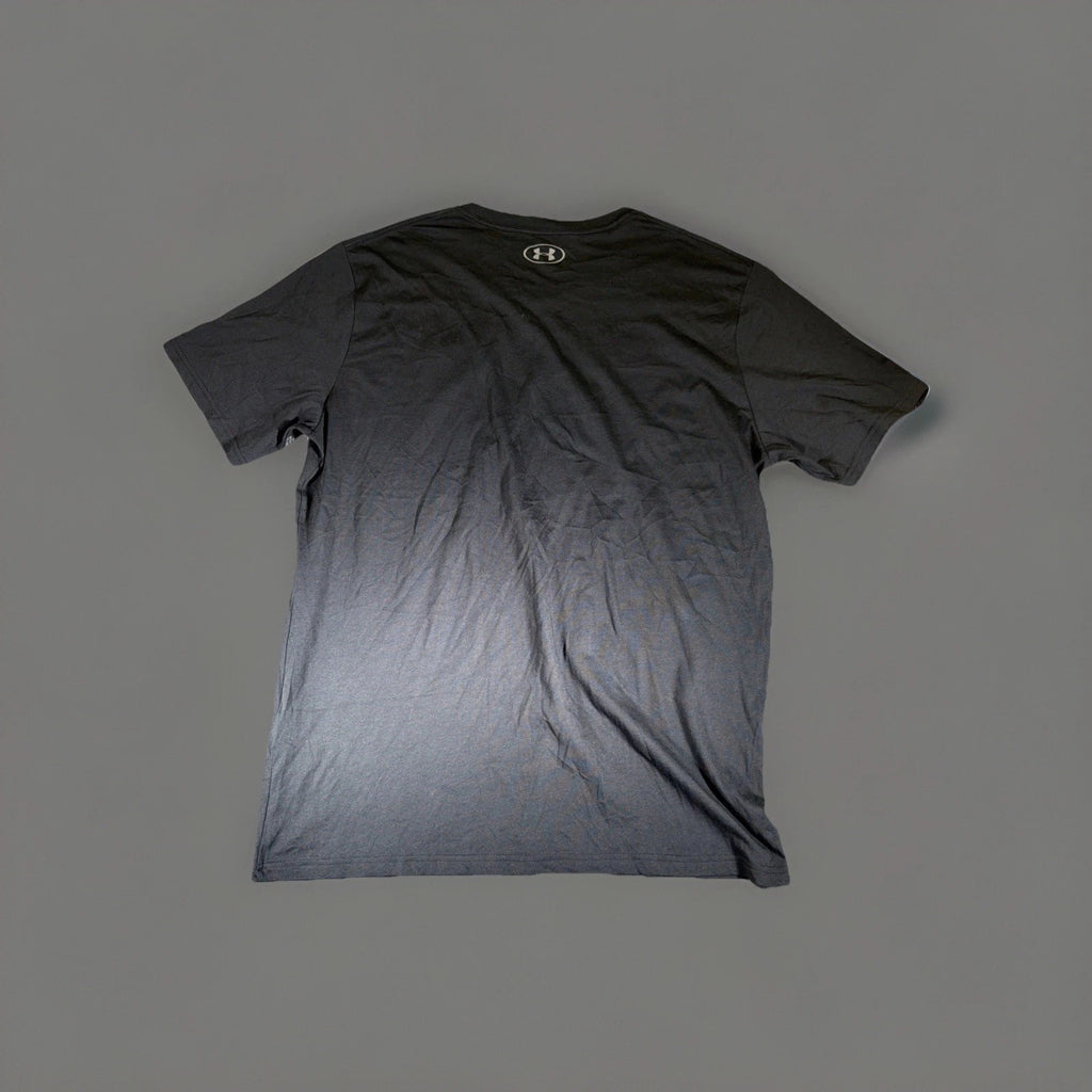 2XL Under Armour Black W/ Grey Logo T Shirt Loose Headgear