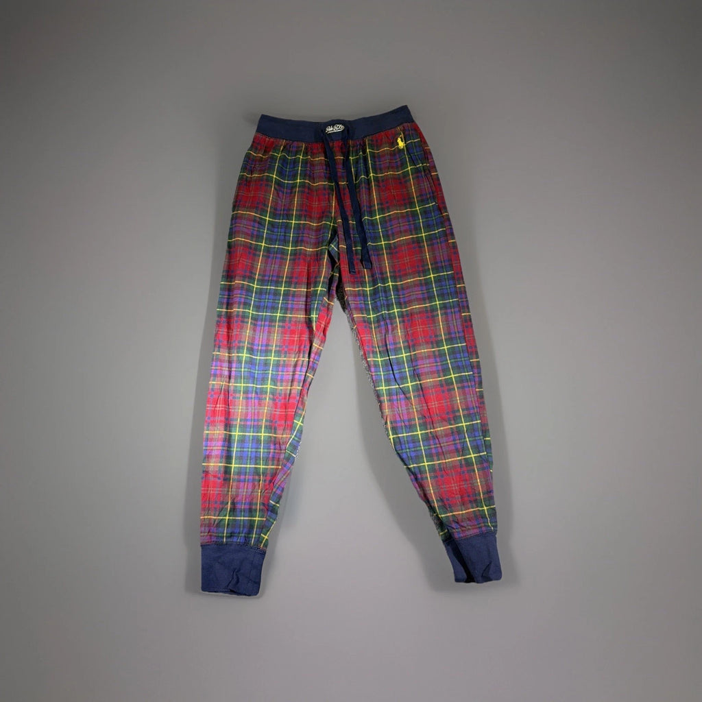 Polo Ralph Lauren Sleepwear Pants Mens Large Red Plaid Casual Lightweight Cotton