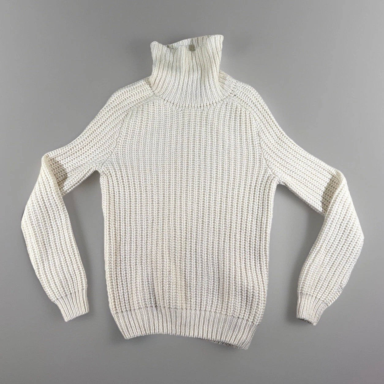HUGO BOSS turtleneck sweater is a men's cashmere pullover in White Color