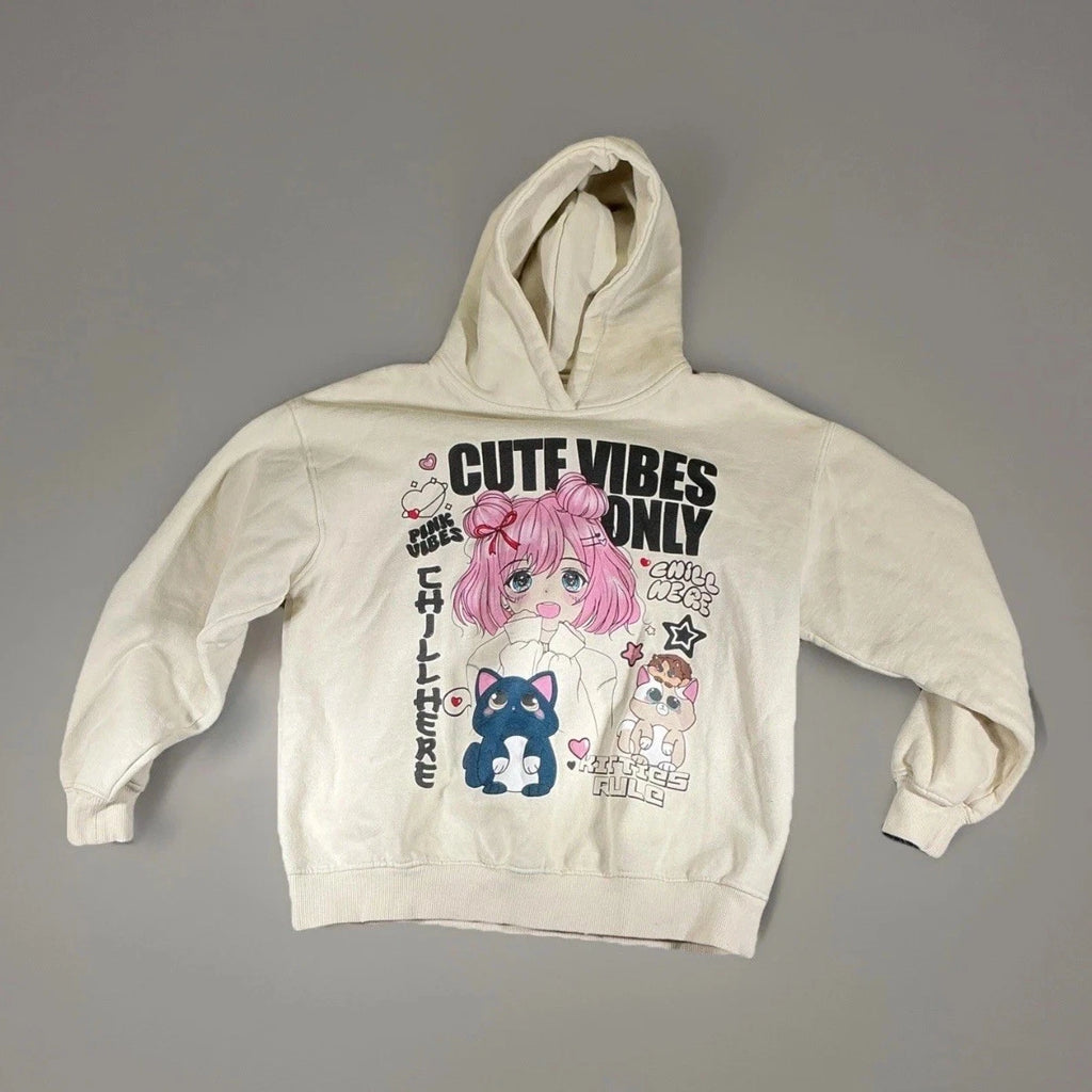 ZARA KIDS Hoodie MANGA ANIME Oversized Hoodie Sweatshirt Size 9/10