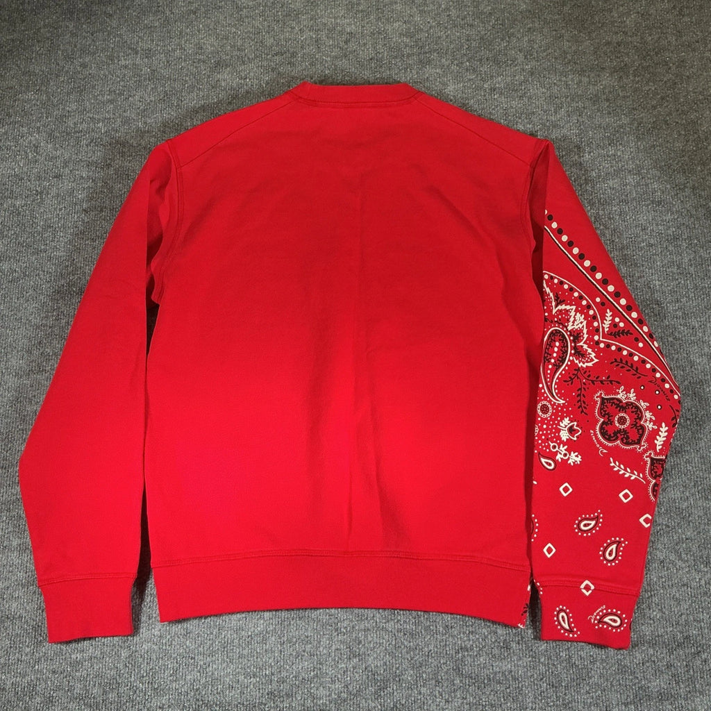 DSQUARED2 Crewneck Sweatshirt Paisley Print Red Sz L