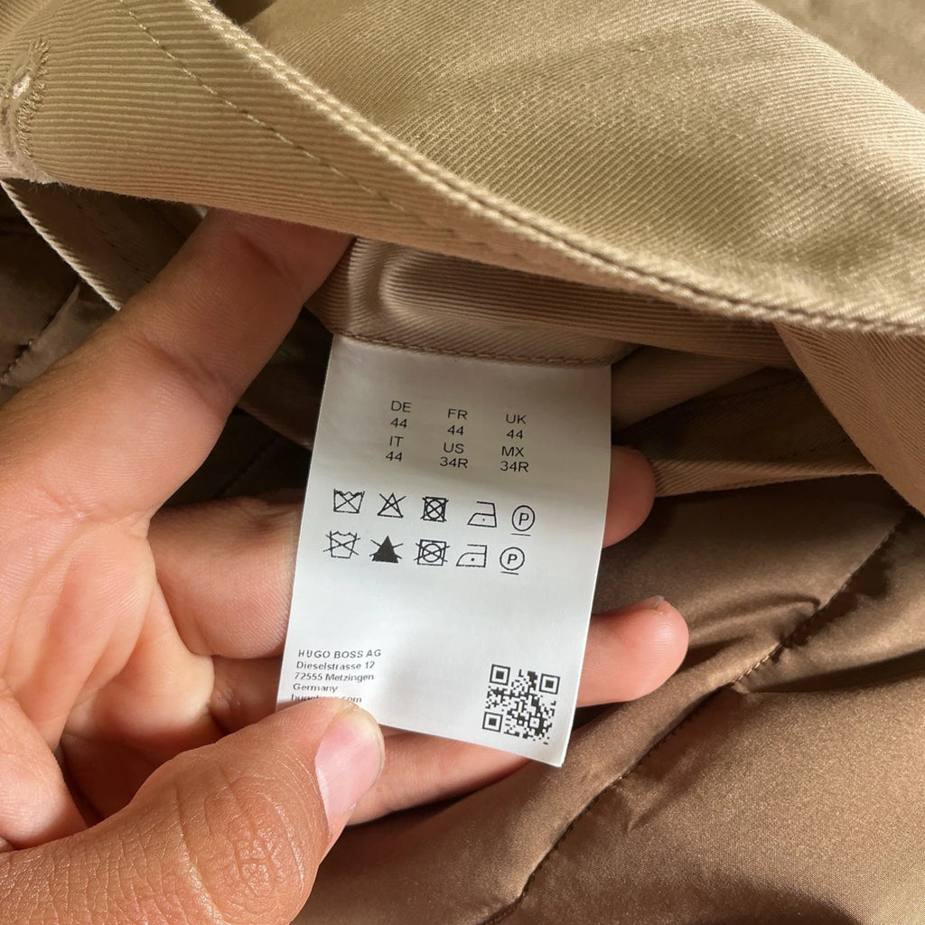 Tan Hugo Boss Trench Coat