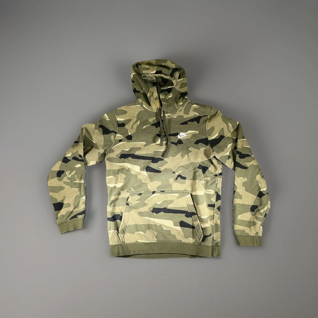 Youth Nike Camo Hoodie (Size Medium) Sweatshirt Pullover Woodland Camo