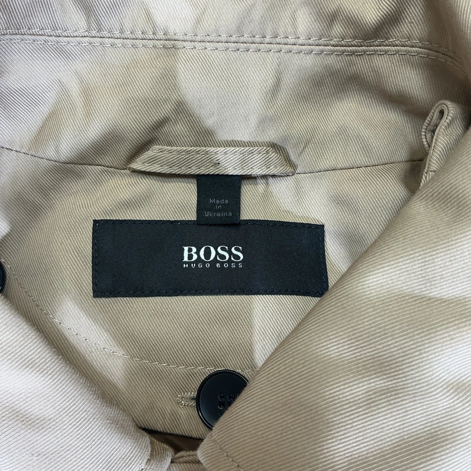 Tan Hugo Boss Trench Coat