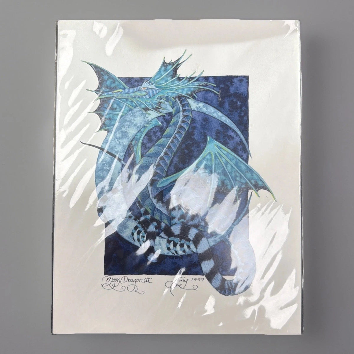 REDUCED Amy Brown Print - Moon Dragon II - OUT OF PRINT - NEW  81/2" x 11"