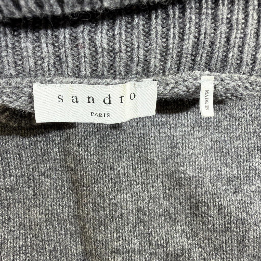 Sandro Paris cream turtleneck sweater URBAN FASHION SWEATER