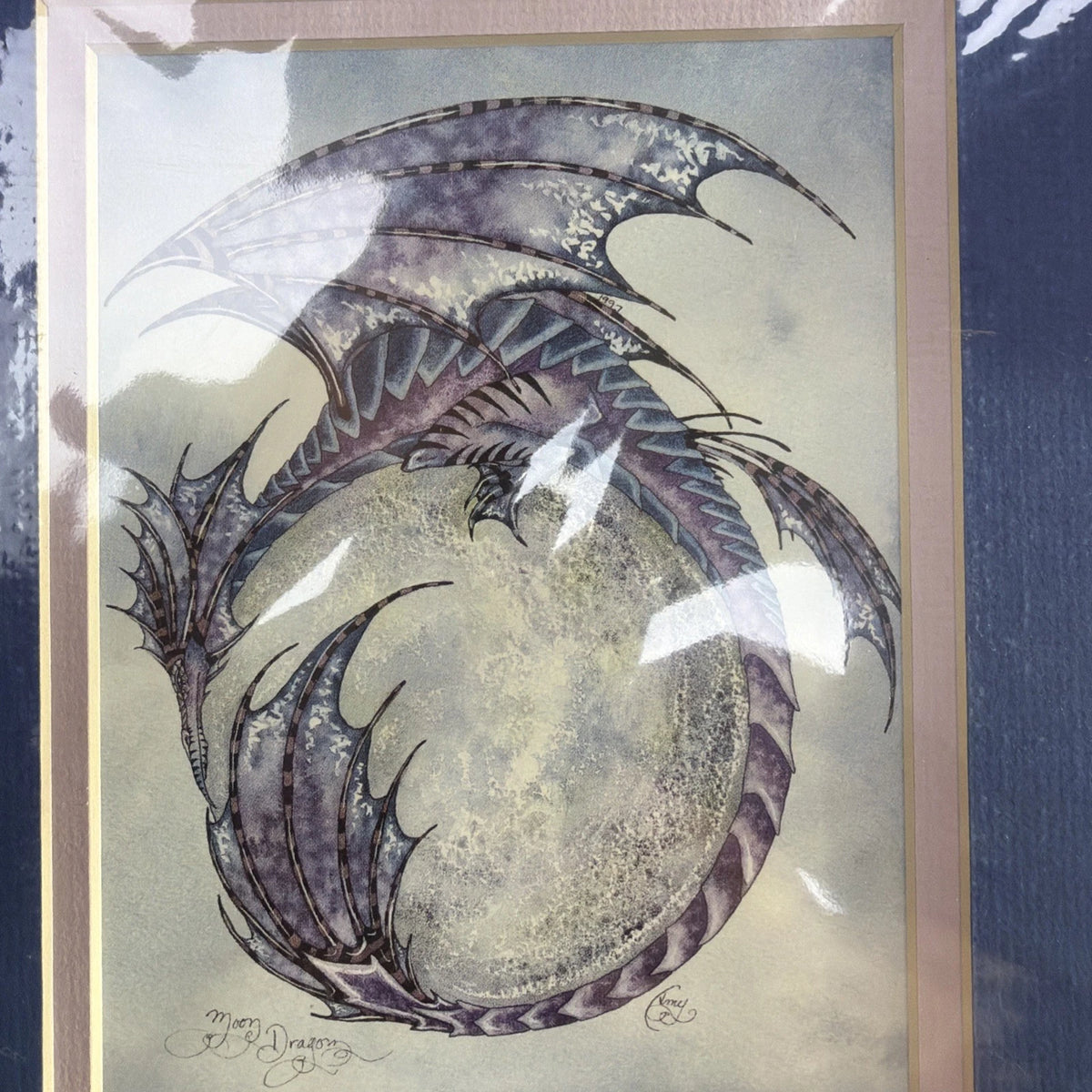 Moon Dragon Art Print By Amy Brown Collectible Painting Tricky Dragon
