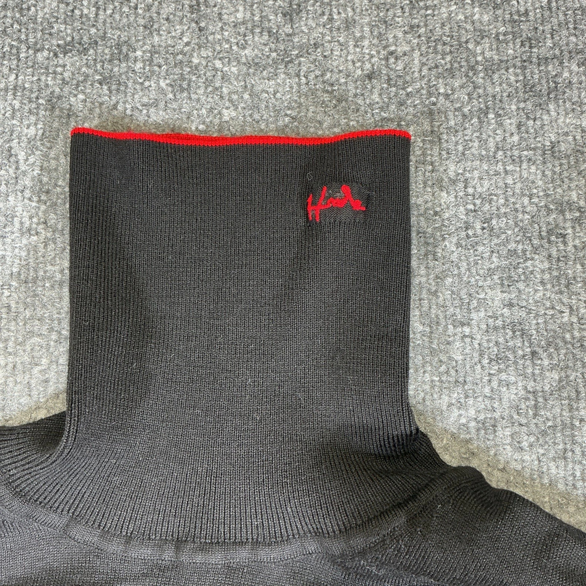 Hugo Boss Black And Red Turtleneck  Long Sleeve