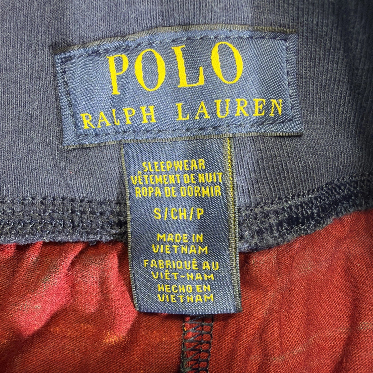 Polo Ralph Lauren Sleepwear Pants Mens Large Red Plaid Casual Lightweight Cotton
