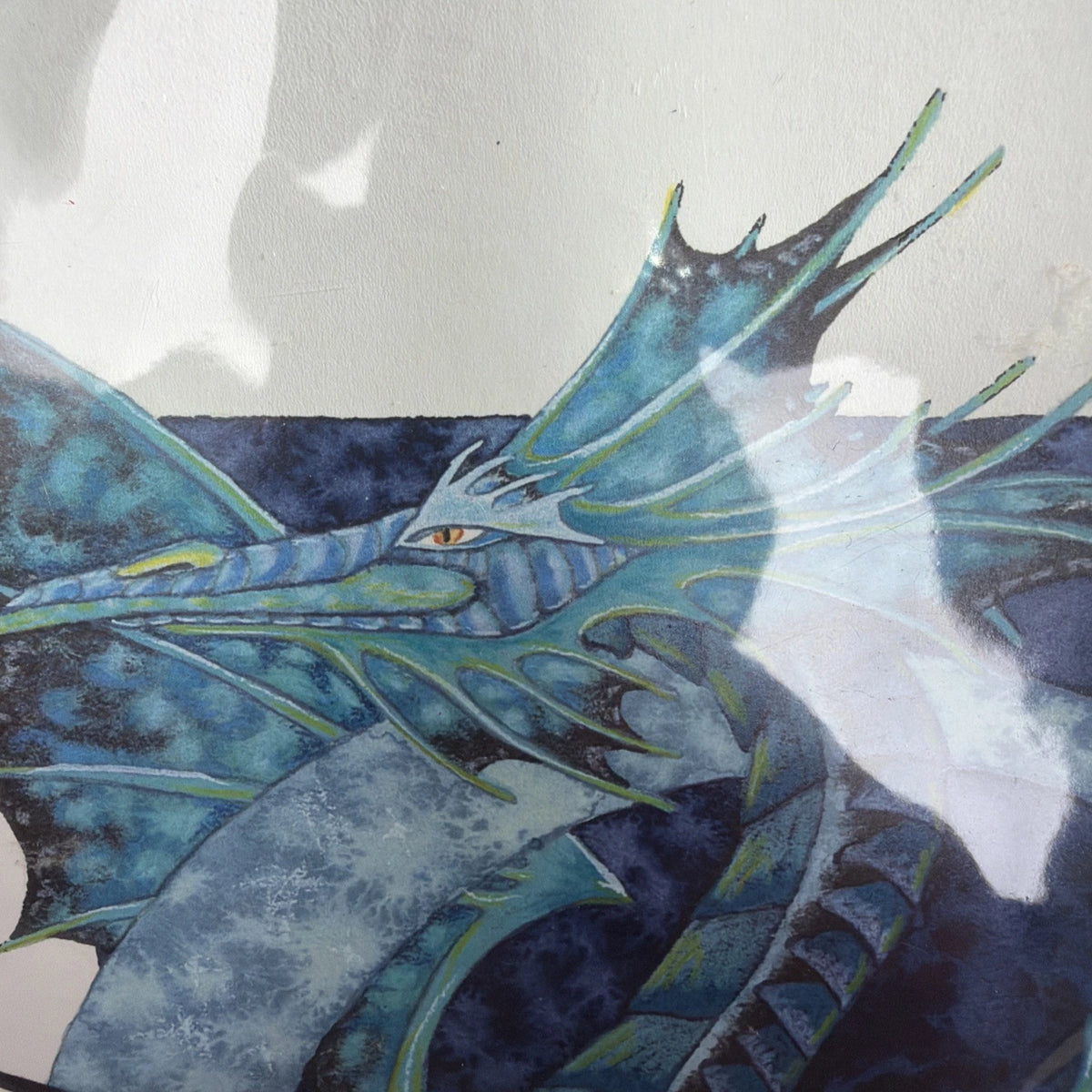 REDUCED Amy Brown Print - Moon Dragon II - OUT OF PRINT - NEW  81/2" x 11"