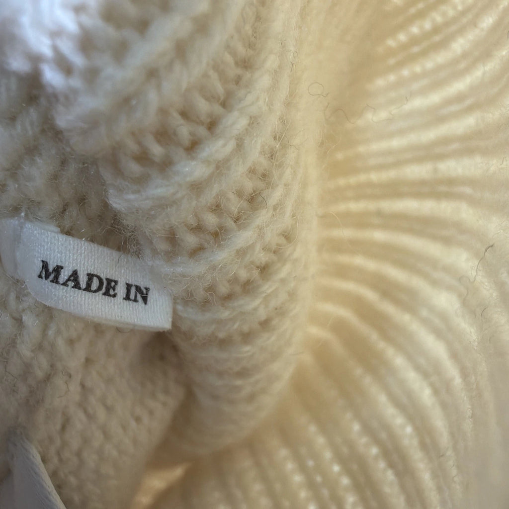 Sandro Paris cream turtleneck sweater, frequently