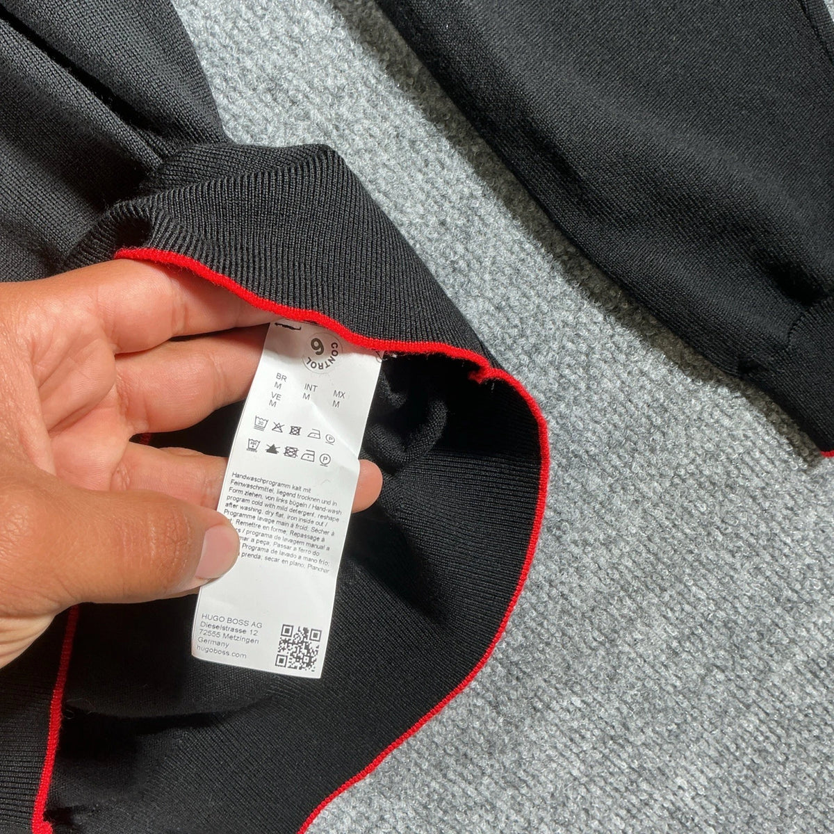 Hugo Boss Black And Red Turtleneck  Long Sleeve
