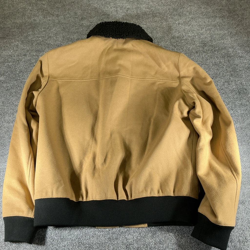 Hugo Boss Beige Sherpa Collar Jacket Size M