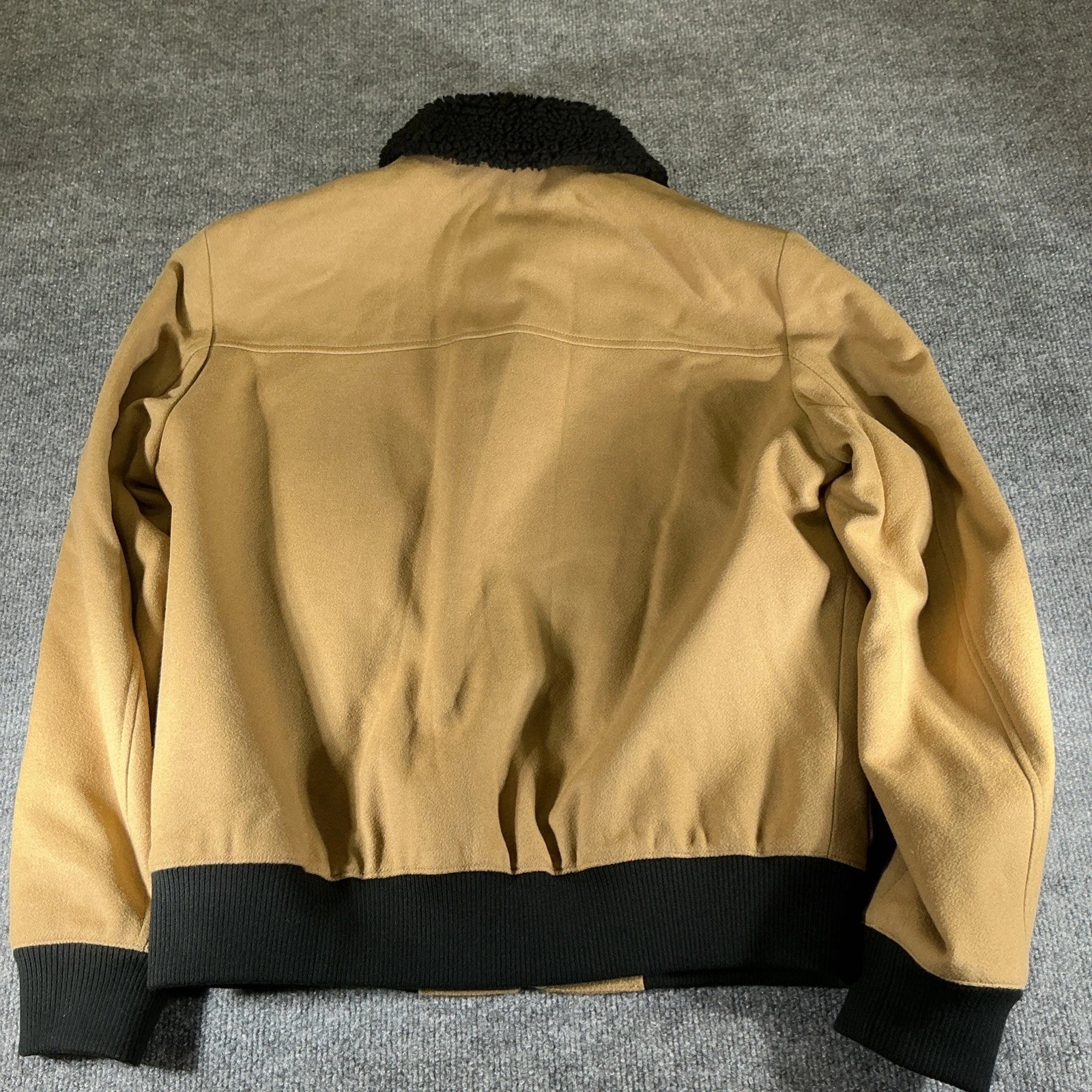 Hugo Boss Beige Sherpa Collar Jacket Size M