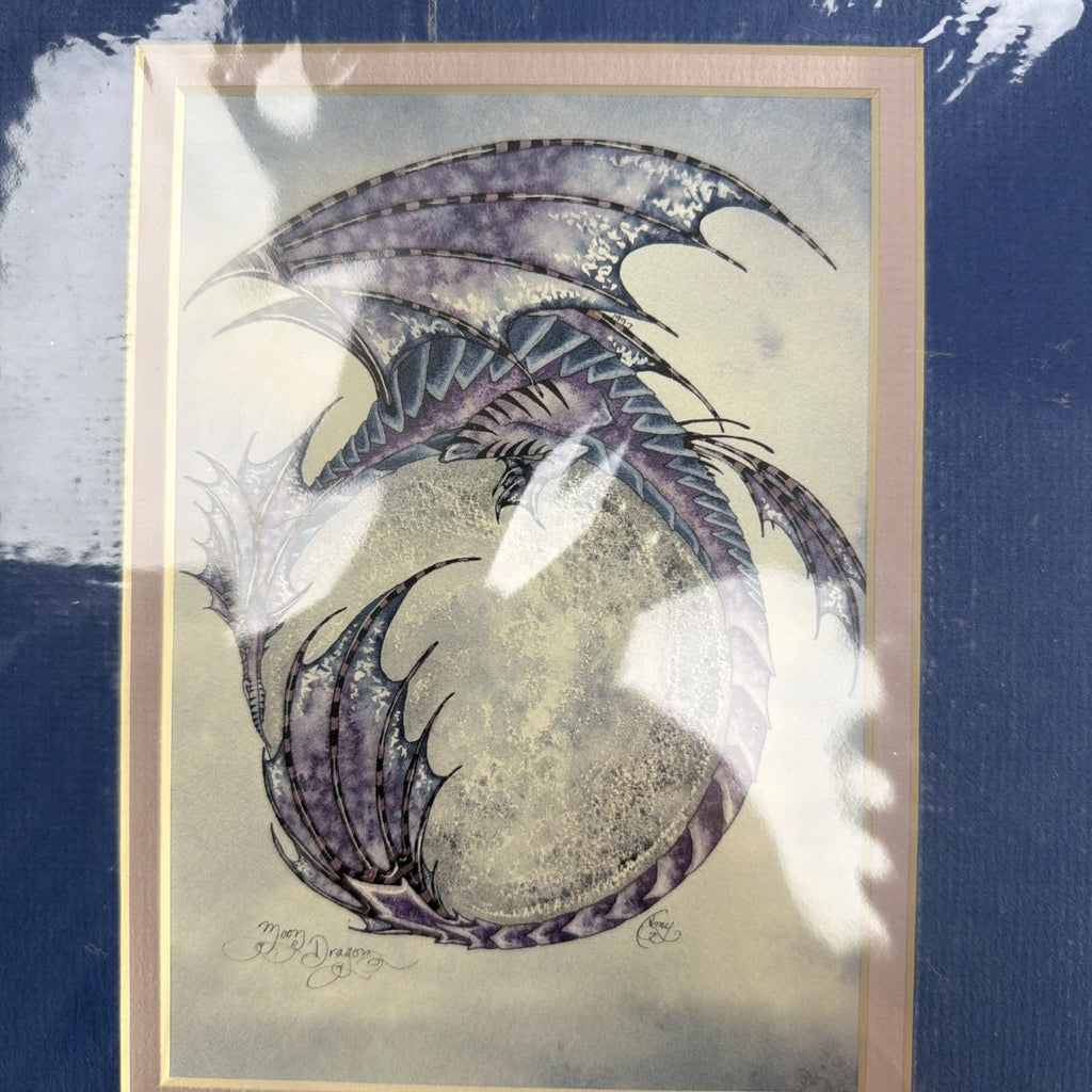 Moon Dragon Art Print By Amy Brown Collectible Painting Tricky Dragon