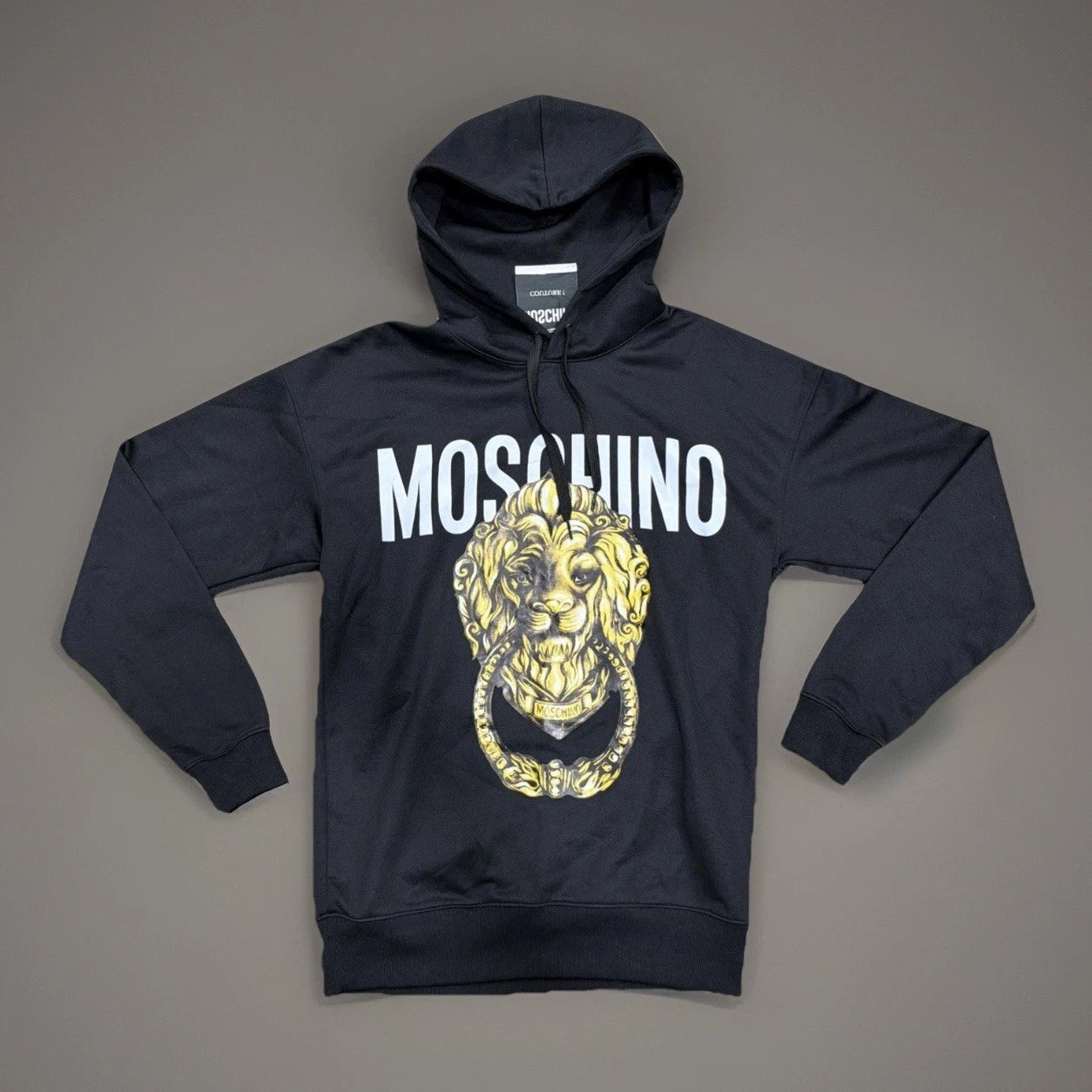 Moschino  hooded sweatshirt BLACK REAR FASHION SIZE 34 USA