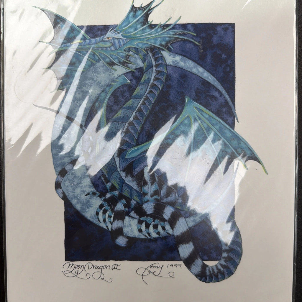 REDUCED Amy Brown Print - Moon Dragon II - OUT OF PRINT - NEW  81/2" x 11"