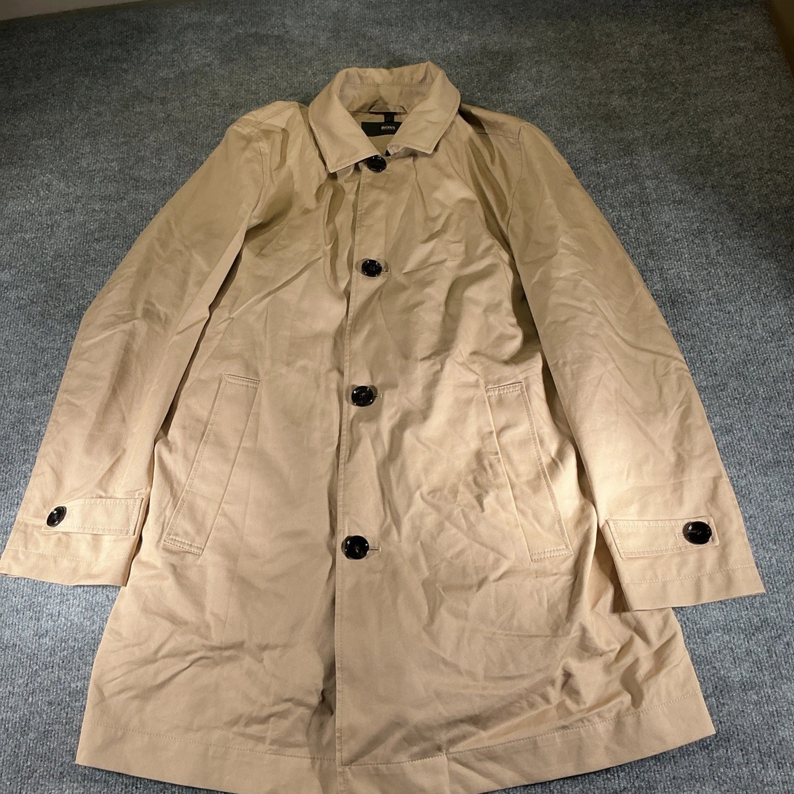 Tan Hugo Boss Trench Coat