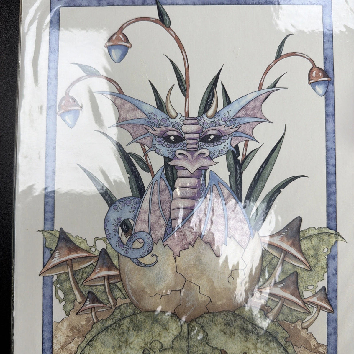 Spike Dragon Butterfly Signed Print by James Brown With Hand Signed Autograph