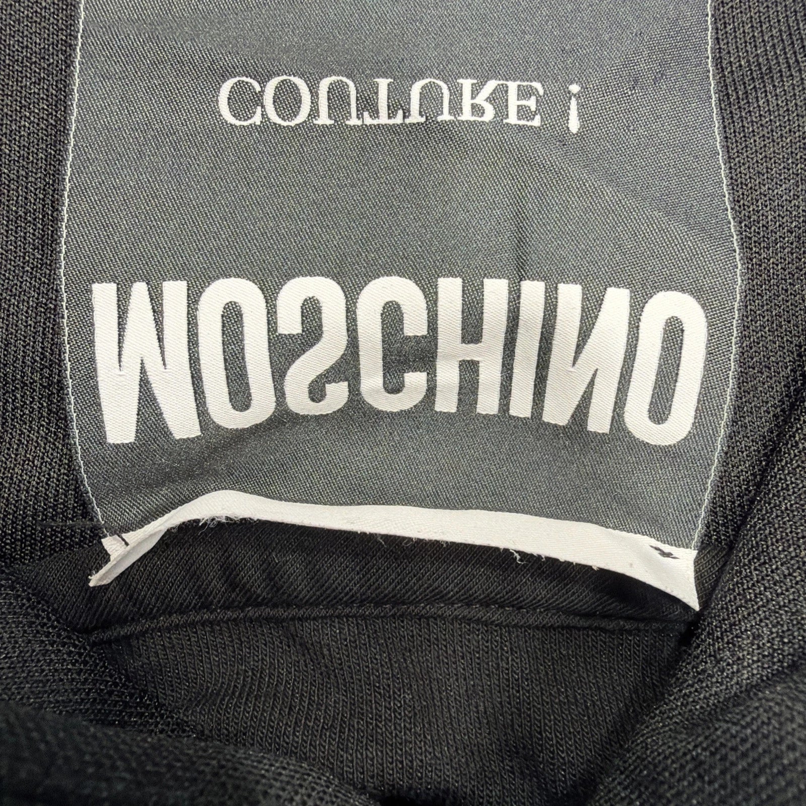 Moschino  hooded sweatshirt BLACK REAR FASHION SIZE 34 USA