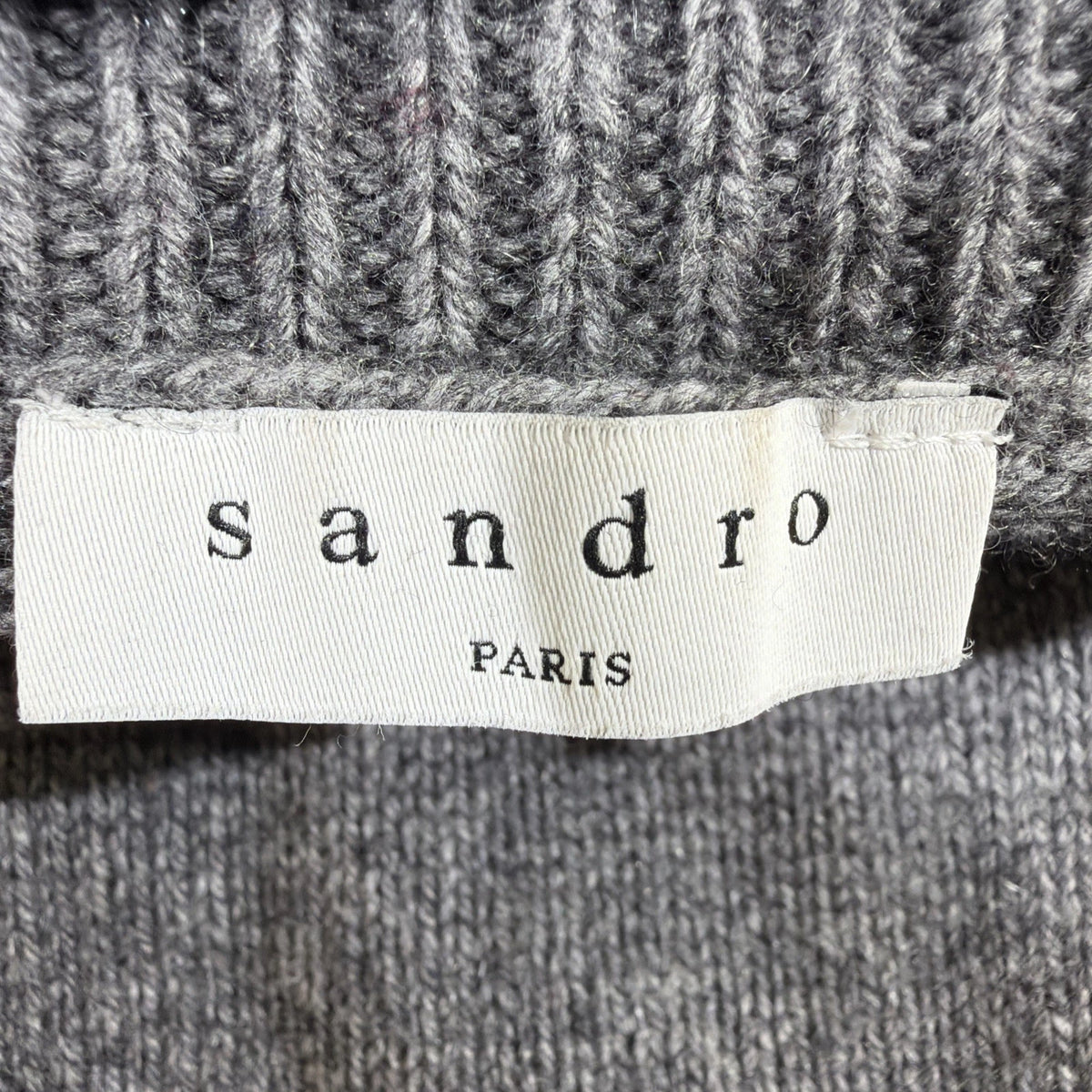 Sandro Paris cream turtleneck sweater URBAN FASHION SWEATER