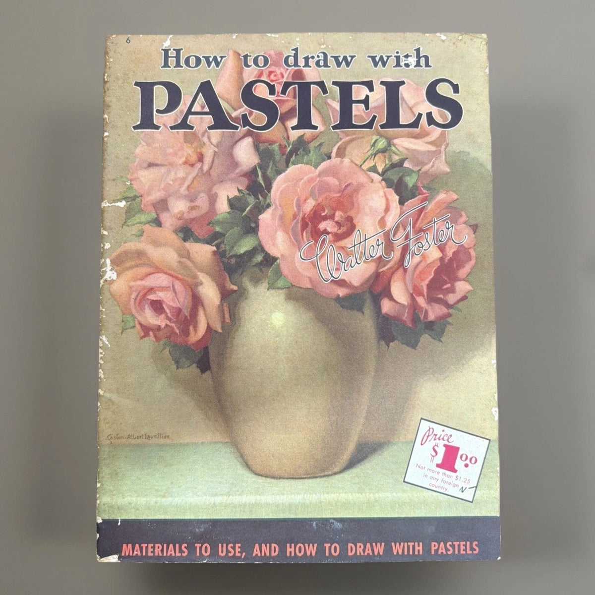 Vintage Art Books Watercolor Acrylic Pastel Flowers How To Lot Of 5