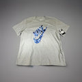 Nike Shirt Men's Gray Tee Camo Logo Graphic Tee Short Sleeve Sz XL BY
