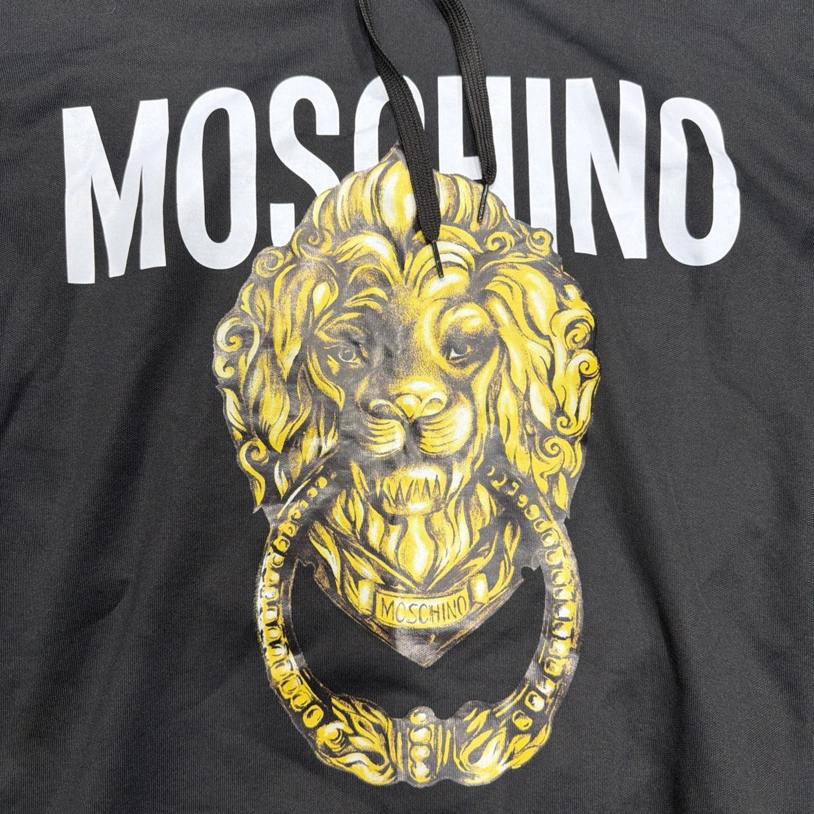 Moschino  hooded sweatshirt BLACK REAR FASHION SIZE 34 USA