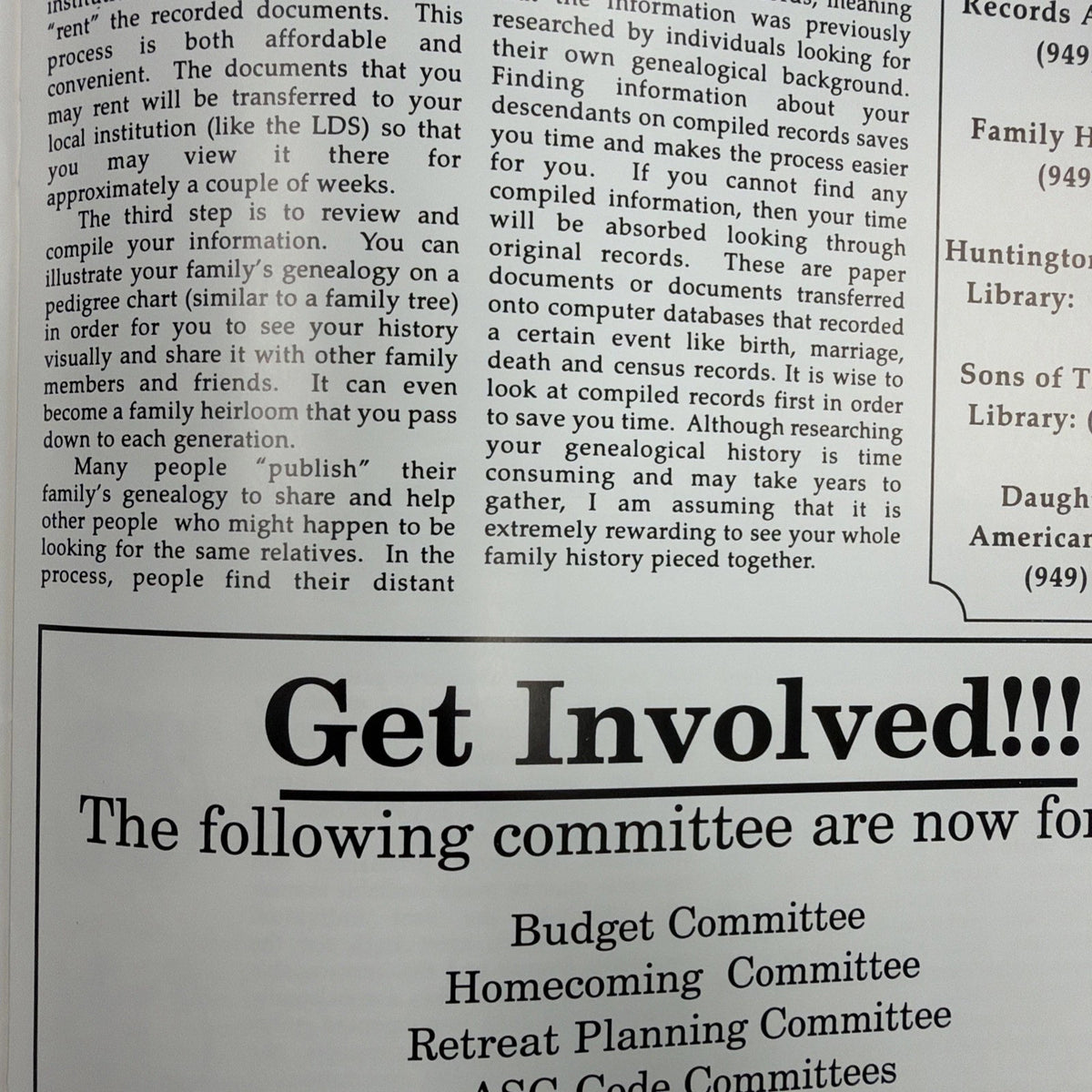 Saddleback College in California, specifically the Spring 1999 issue of "Journey